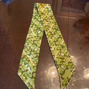 Coach 100% silk scarf